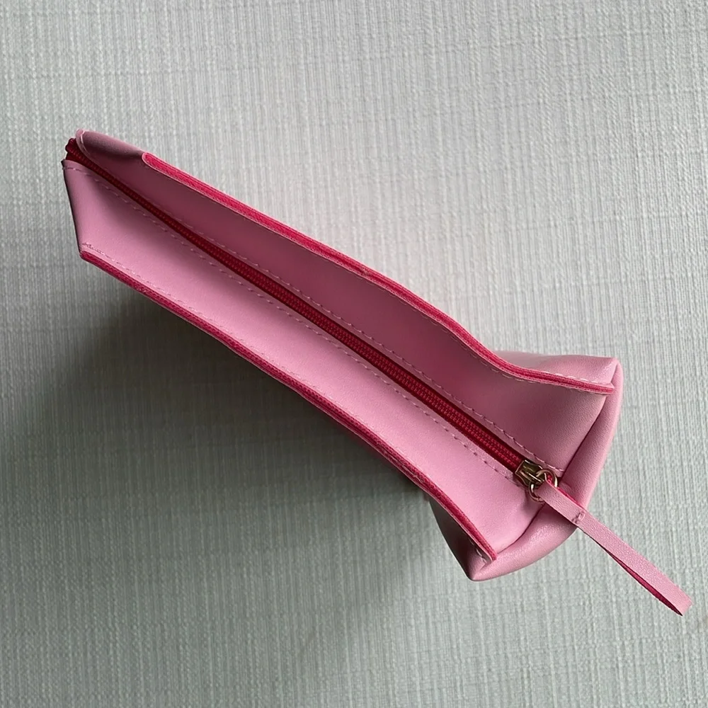 Shiseido pink cosmetics bag